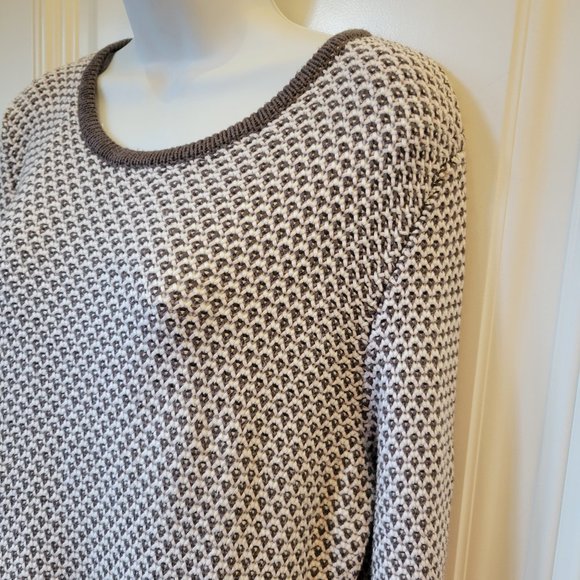 Marble Cotton Blend Crewneck Sweater - Picture 2 of 13